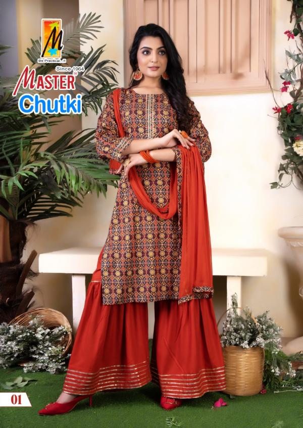 Master Chutki Fancy Wear Rayon Ready Made Collection